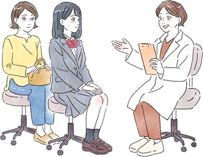 病院に着いたら | 病院で予診票を受け取ったら、注意事項をよく読んで記入しましょう。予診票が手元にある場合は、忘れずに持参しましょう。その後、診察室で医師との面談が行われます（問診）。